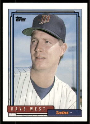 1992 Topps #442 Dave West - Image 1 of 2
