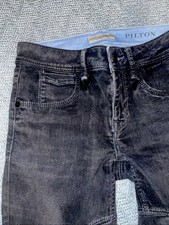 Burberry Brit Pliton Jeans Black Stone Wash Size 24 Waist Skinny Ankle
