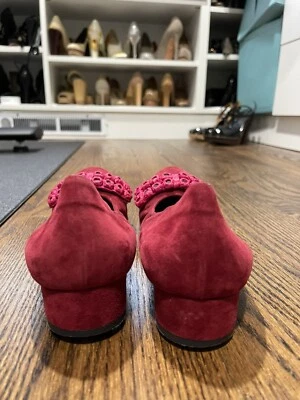 marni zapatos planos borgoña con detalle de lazo  Foto 1 de 4