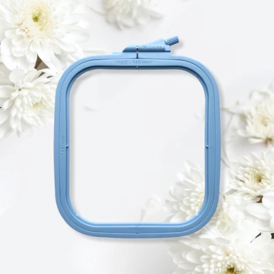 Plastic Square Hoop Nurge 170-12 Pastel Blue - Image 1 of 3