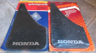 Juego De Colección De 4 Protectores contra Salpicaduras Power-Flow HONDA Hechos en EE. UU. Raro Años 80 Nuevo Guardabarros Foto 1 de 4