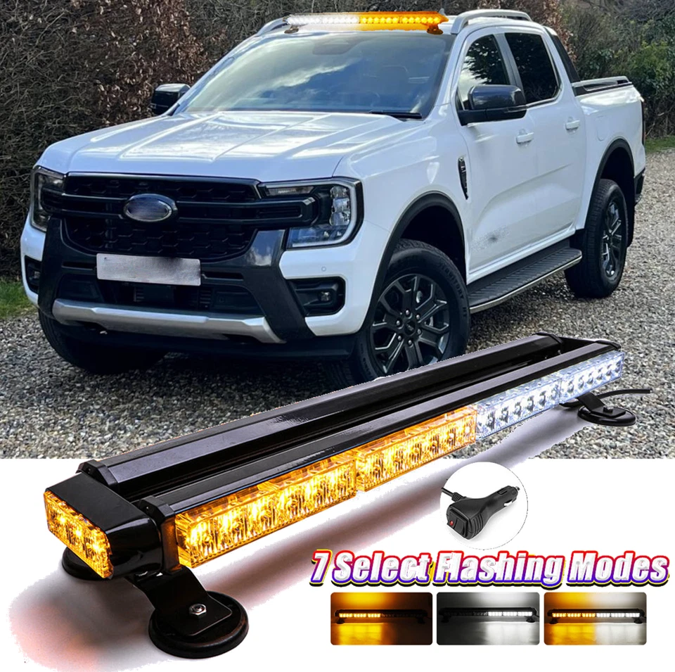 Barra de luz estroboscópica 54LED techo doble lado advertencia de emergencia para Ford Ranger Foto 1 de 4