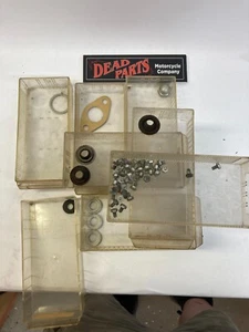Harley NOS Aermacchi assorted parts hardware nuts collars washers - Picture 1 of 4