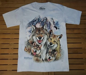 The Mountain Child Youth Large Wolf Selfie Unisex T-Shirt NH Gift Shop  - Picture 1 of 7