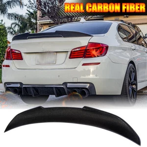 Alerón trasero de carbono real para BMW F10 F18 525i 520i M5 sedán 2010-2016 - Imagen 1 de 16