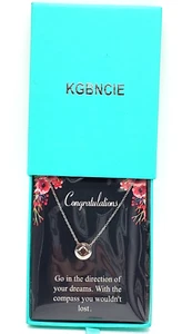 KGBNCIE Congratulations Go in the Direction of Your Dreams Necklace Ster Silver - Picture 1 of 6