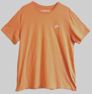 Nike Tee Shirt Mens XL Peach/Orange White Classic Spell Out Embroidered - Picture 1 of 3