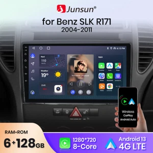 Radio de coche para Mercedes-Benz SLK R171 2004-2011 Android 13 CarPlay DAB Nav 128 GB - Imagen 1 de 15