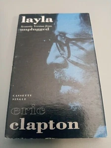 1992 Eric Clapton Layla Unplugged Single Cassette Tape - Picture 1 of 2