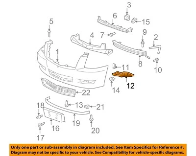 GM OEM 08-14 Escalade ESV Front Bumper Bumper Components-Outer Filler 15907626 Foto 1 de 2
