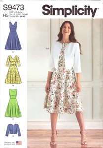 Simplicity Pattern S9473 ~ Misses' Dresses and Jackets ~ Sizes 6-14 - Imagen 1 de 5