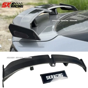For BMW E92 Coupe 335i M3 2006-12 Carbon/Gloss Black Rear Trunk Lip Spoiler Wing - Picture 1 of 24