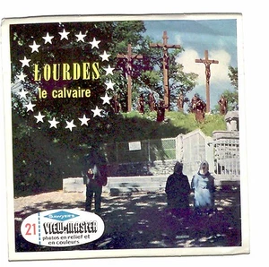 Vintage SAWYERS FOREIGN View Master LOURDES LE CALVAIRE C199 FRANCE religious !! - Picture 1 of 4