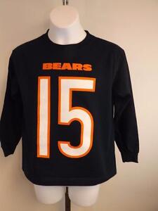New Chicago Bears #15 Brandon Marshall Kids 7 L Large Long Sleeve Shirt