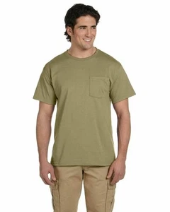 JERZEES Mens Heavyweight Blend 50/50 T Shirt with Pocket Tee Big Sizes S-5X 29P - Picture 1 of 45