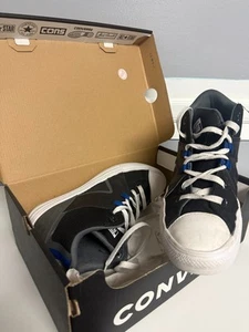 Converse A00810C CTAS Flux Ultra Mid Black/Iron Grey/Blue Men's Sz 6.5 Pre-owned - Picture 1 of 11