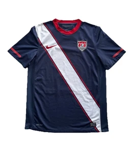 USA 2010 2011 AWAY FOOTBALL SHIRT SOCCER JERSEY NIKE 369253-451 SIZE MEDIUM MENS - Picture 1 of 10