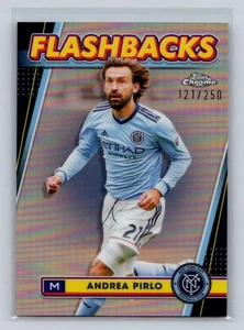 2024 Topps Chrome MLS #126 Andrea Pirlo Flashbacks Rose Gold 121/250-NYCFC - Picture 1 of 2