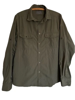 Camisa Craghoppers Para Hombres M Aventura Utilidad Gorpcore Senderos Senderismo Aire Libre Foto 1 de 4