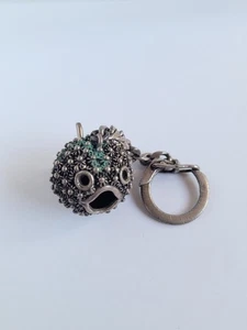 Vintage Mexiko Kugelfisch Schlüsselanhänger Anhänger Brosche Galvanoplatte Nickel - Bild 1 von 8