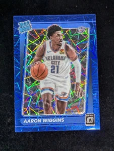 Panini Donruss Optic 2021-22 clasificación 191 novato Aaron Wiggins velocidad azul Prizm - Imagen 1 de 3