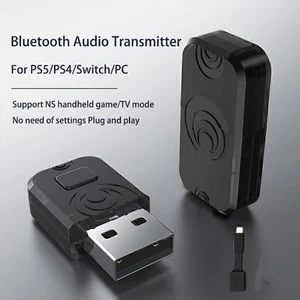 Bluetooth Wireless Audio Adapter Transmitter Receiver For PC PS5/PS4/Switch - Afbeelding 1 van 8