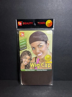 Beauty Town #02264 深棕色持久轻便弹力假发帽 2 件 — 第 1/4 张图片