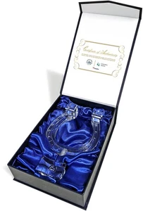 Crystal Horse Shoe w/Race-Used Dirt from the 146th Kentucky Derby - Picture 1 of 1