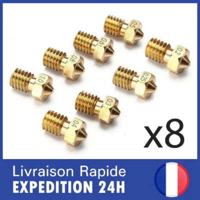 8x Buse Nozzle DAGOMA NEVA MAGIS imprimante 3D 0.2/0.25/0.3/0.4/0.5/0.6/0.8/1mm