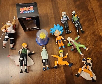 Lote de figuras Naruto Shippuden Aburame Jiraiya Kakashe Hatake Killer Bee Tamashii + Foto 1 de 4