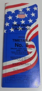 Union Pacific Railroad horario #8 7 de abril de 1991 - Imagen 1 de 1