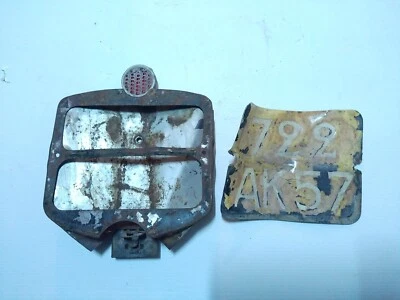 Plaque immatriculation ancienne motocyclette Motobecane Motoconfort  - Photo 1/2