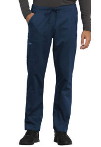 Cherokee Workwear Scrubs Unisex Tapered Drawstring Short Pant Ww020S Nav Navy