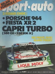 SPORT AUTO 239 1981 BILAN F1 CAPRI TURBO 580PS PORSCHE 944 FIESTA XR2 ELFENBEINKÜSTE - Bild 1 von 2