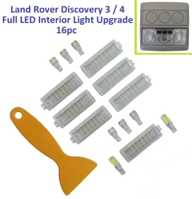 15pc LED Interior Light Kit for Land Rover Discovery 3/4 bulb lamp upgrade LR3  - Image 1 of 4