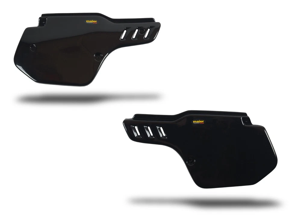 PANELES LATERALES MOTO PLÁSTICO NEGRO KAWASAKI KX125 KX250 88-89 NUEVOS Foto 1 de 1