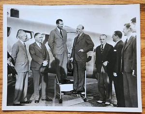 Seattle da la bienvenida a la primera foto de prensa de avión Trans-Canada Air Lines 1937 D. MacLaren - Imagen 1 de 1