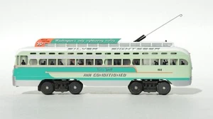 sweet looking Rail King 0-gauge 1/48 PCC electric streetcar NICE! - Picture 1 of 24
