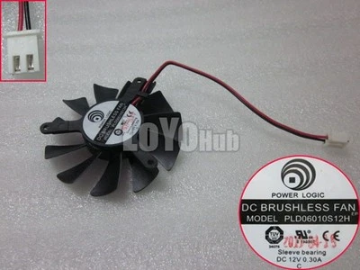 New For POWER LOGIC PLD06010S12H 12V 0.30A graphics card fan PLD06010S12M 0.25A - Image 1 of 4