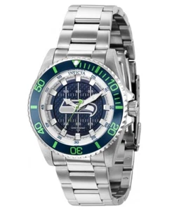 Invicta NFL Seattle Seahawks Lady Women's 38mm Stainless Quartz Watch 36926 - Picture 1 of 9