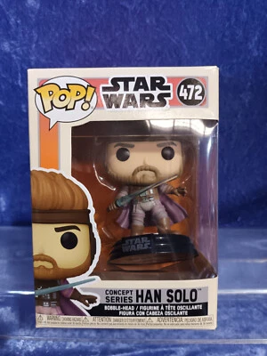Pop Vinyl Starwars MIB 472 Concept Series Han Solo Bobble-Head 2021 - image 1 of 4