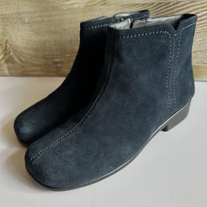 Aerosoles Womens Duble Trouble 2 Navy Ankle Boots Size 8 NIB Memory Foam - Picture 1 of 8