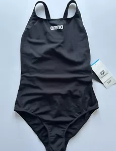 ARENA BLACK PERFORMANCE UK 12 / 36" SWIMSUIT / SWIMMING COSTUME BNWT - Picture 1 of 3