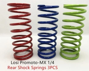 GVM Rear Shock Springs Set LPC25F256 For Losi Promoto MX 1/4 Vehicles 3PCS - Picture 1 of 5