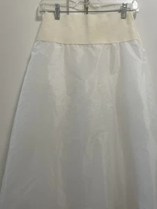 Crinoline  Long White Petticoat Slip Size 8 Vintage 1960's - Picture 1 of 9