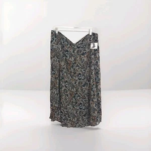 Jaclyn Smith Paisley Floral Below Knee Zip Lined Cottagecore Skirt Women's 1X - Picture 1 of 5