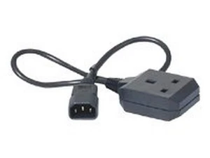APC by Schneider Electric Power Cord - AP9881 - C14 to BS1363 (UK), 0.6 m, Black - Picture 1 of 1