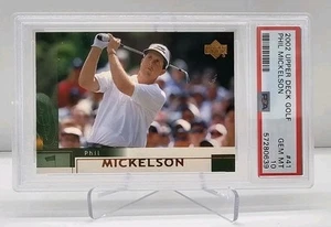 2002 Phil Mickelson Upper Deck Golf Rookie #41 RC; PSA 10 GEM MINT - Picture 1 of 9