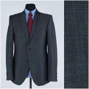 Wool Super 100s Blazer 40R UK Size STRELLSON Mens Grey Sport Coat Jacket - Picture 1 of 14
