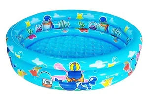 3 Rings Kiddie Pool for Toddler, 48”X12”,Kids Swimming Pool, Inflatable Baby ... - Picture 1 of 8